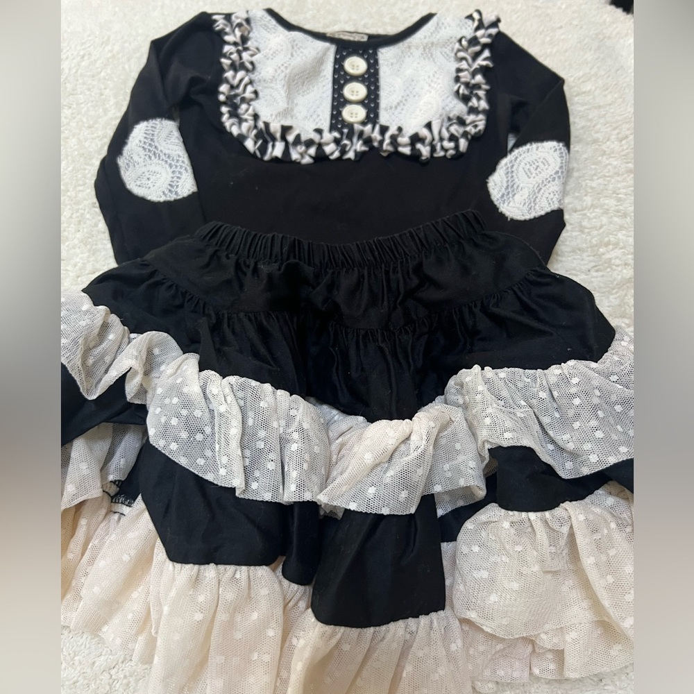 Persnickety toddler shirt and skirt.